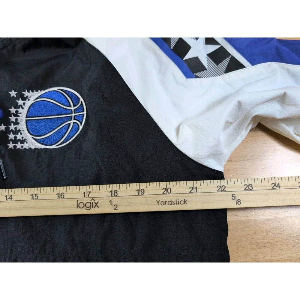 Orlando Magic Mitchell & Ness NBA Half-Zip Anorak Jacket Black/Royal Blue Small